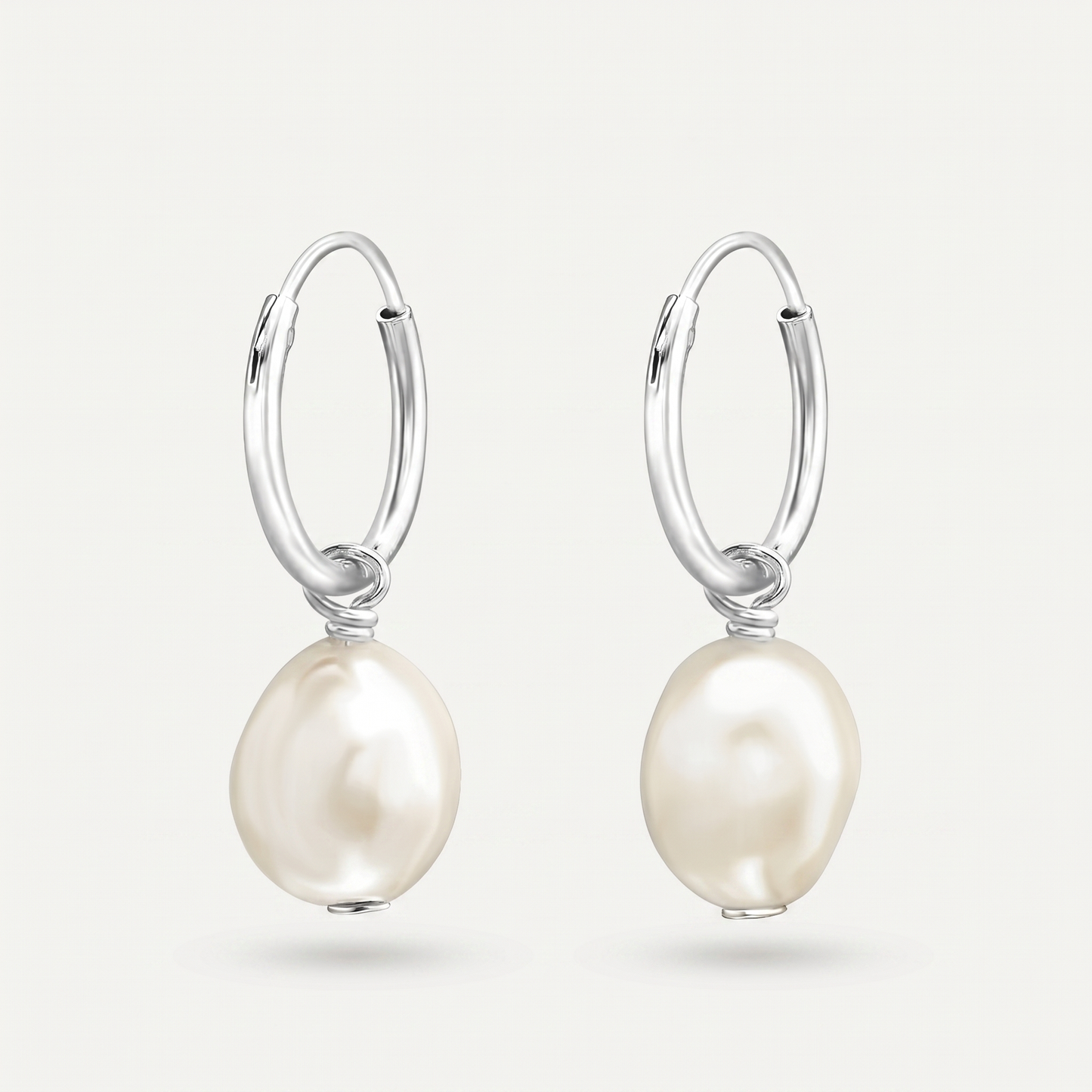 Aretes Perla Barroca Plata S925