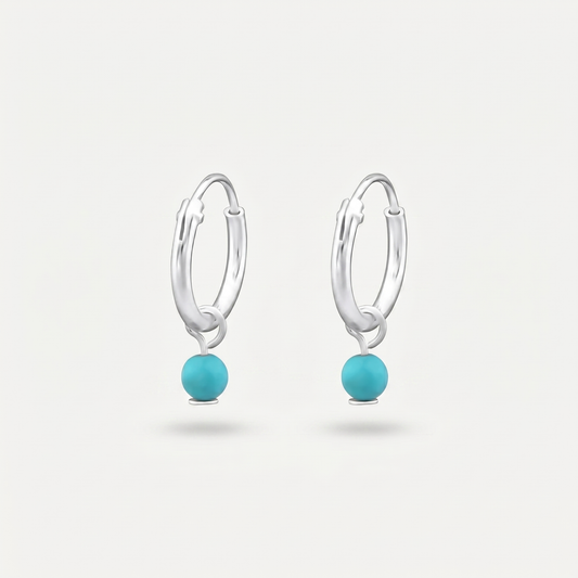 Aretes Turquesa Plata S925