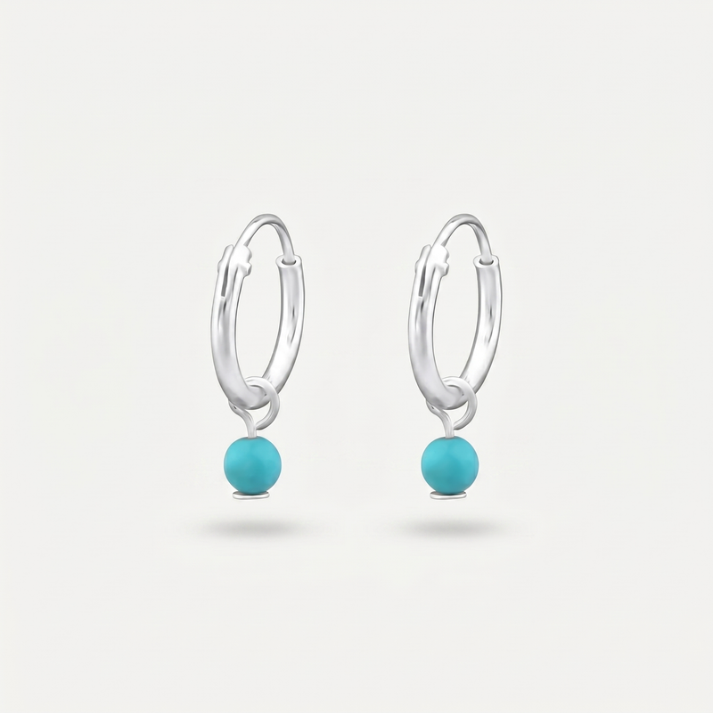Aretes Turquesa Plata S925