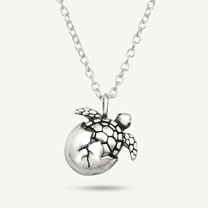 Collar Tortuga Marina Plata S925