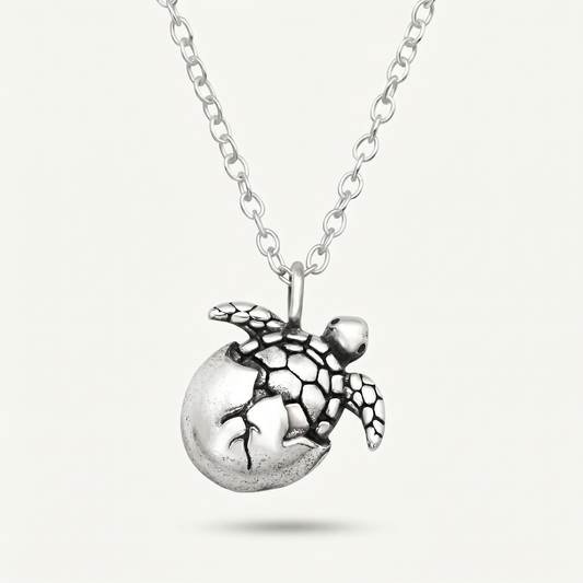 Collar Tortuga Marina Plata S925