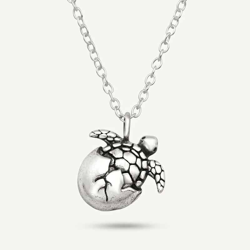 Collar Tortuga Marina Plata S925