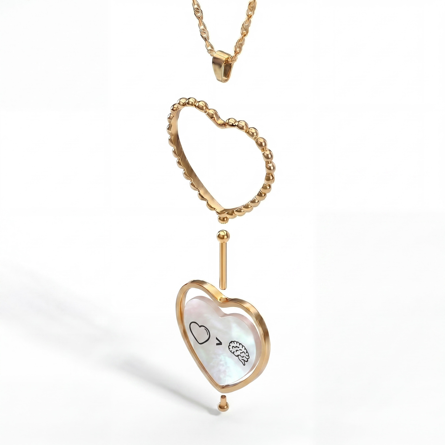Collar Corazón Doble · Agosto 18