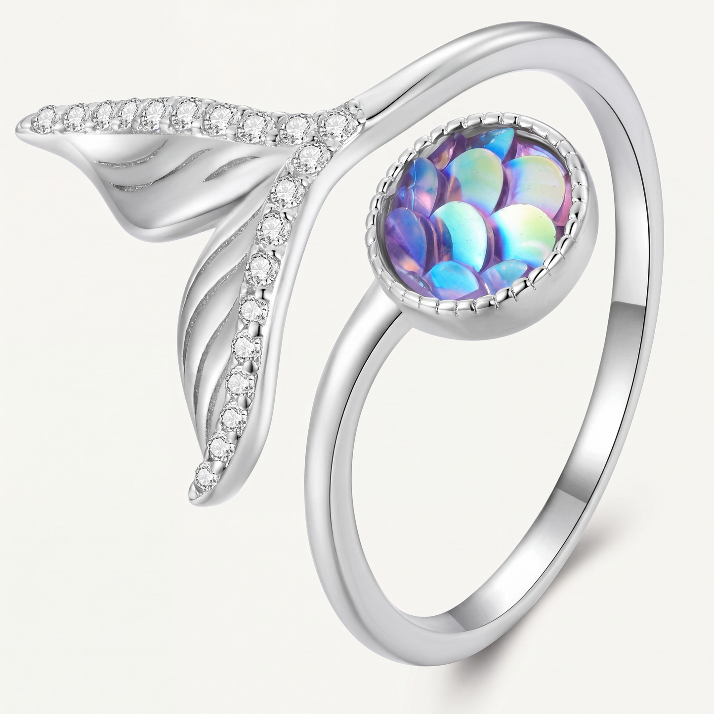 Anillo Plata S925 Cola de Sirena