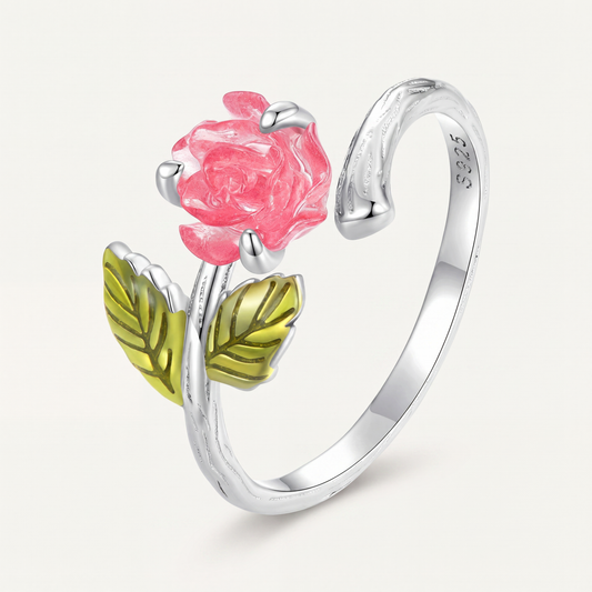Anillo Plata S925 Rosa Rosada