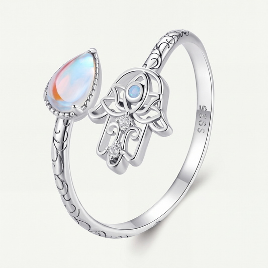 Anillo Plata S925 Mano de Fátima