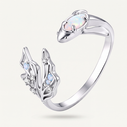 Anillo Plata S925 Delfín Ópalo