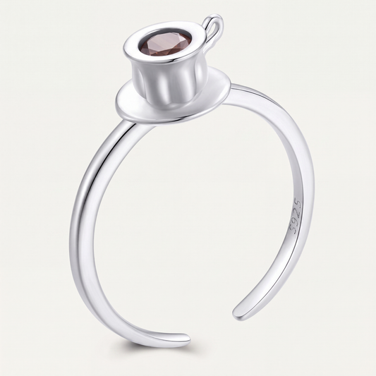 Anillo Plata S925 Tacita de Café