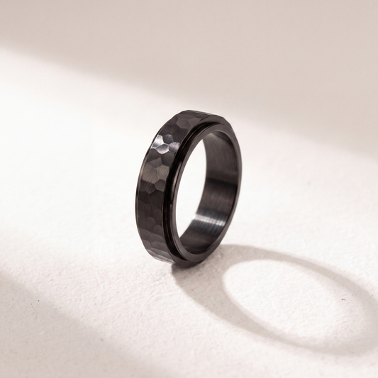 Anillo Deslizante Hammered