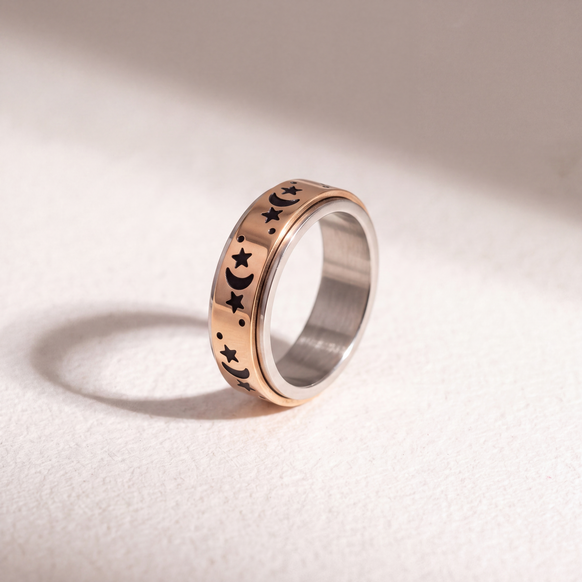 Anillo Deslizante Luna y Estrellas 2